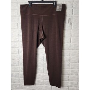 GAP Fit Studio Sky High Leggings Women's size XXL Brown NWT